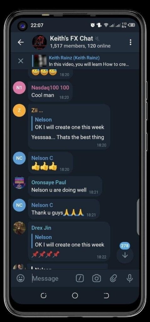 keith rainz telegram group