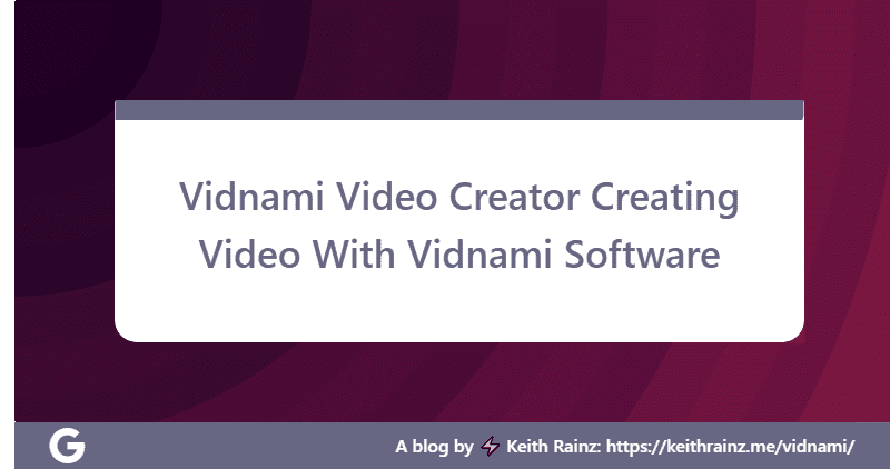 Vidnami Video Creator Creating Video With Vidnami Software