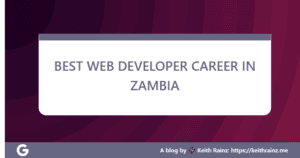 BEST WEB DEVELOPER CAREER IN ZAMBIA