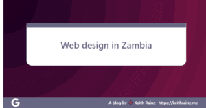 Web design in Zambia