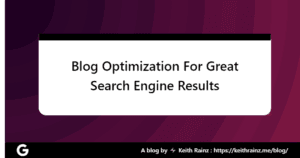 Blog Optimization For Great Search Engine Results