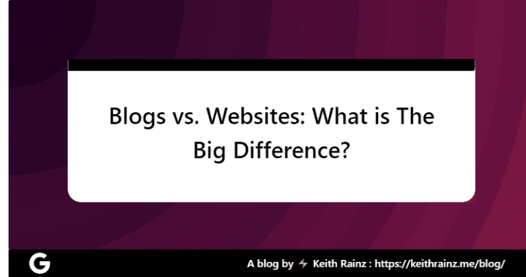 Blogs vs. Websites What is The Big Difference