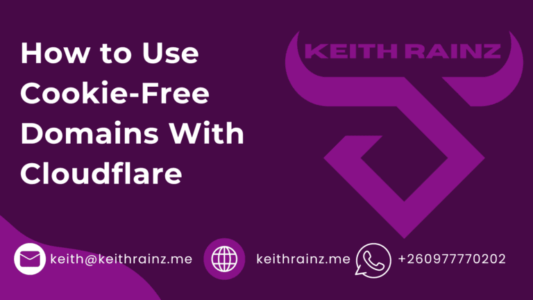 How to Use Cookie-Free Domains With Cloudflare