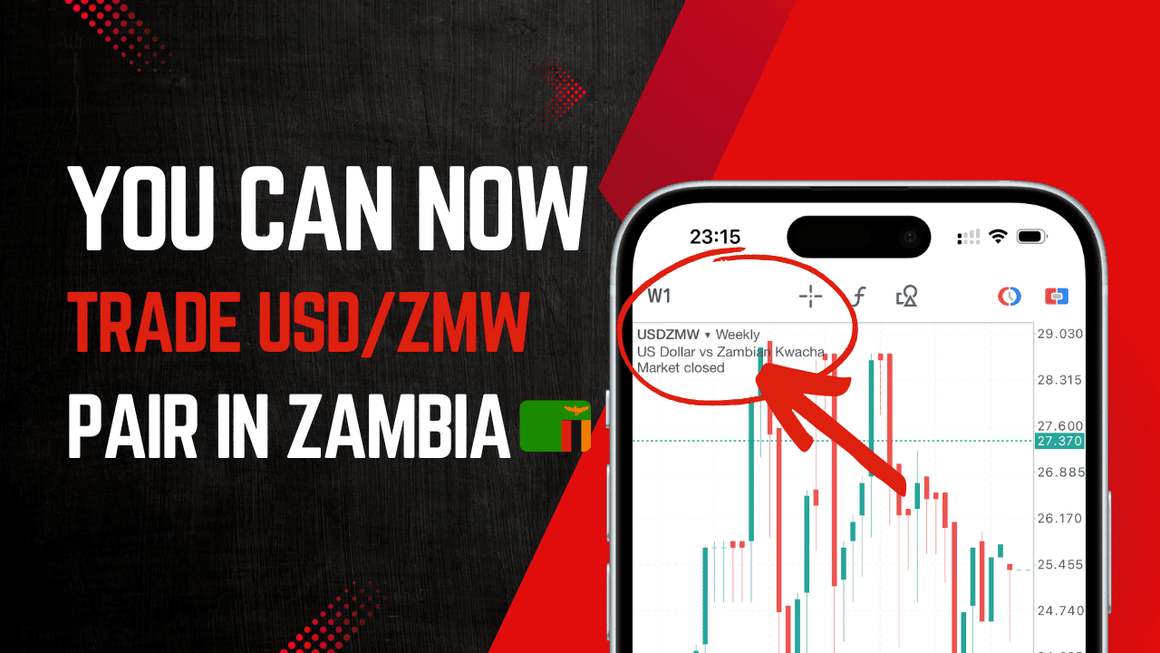 The USDZMW Currency pair is available for trading in Zambia