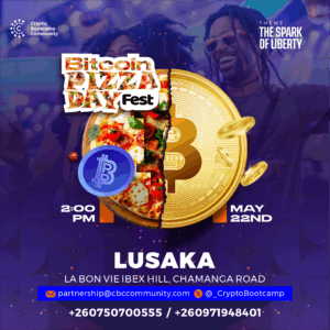 🍕 Bitcoin Pizza Day Hangout 2025 – Happening in Lusaka on May 22!