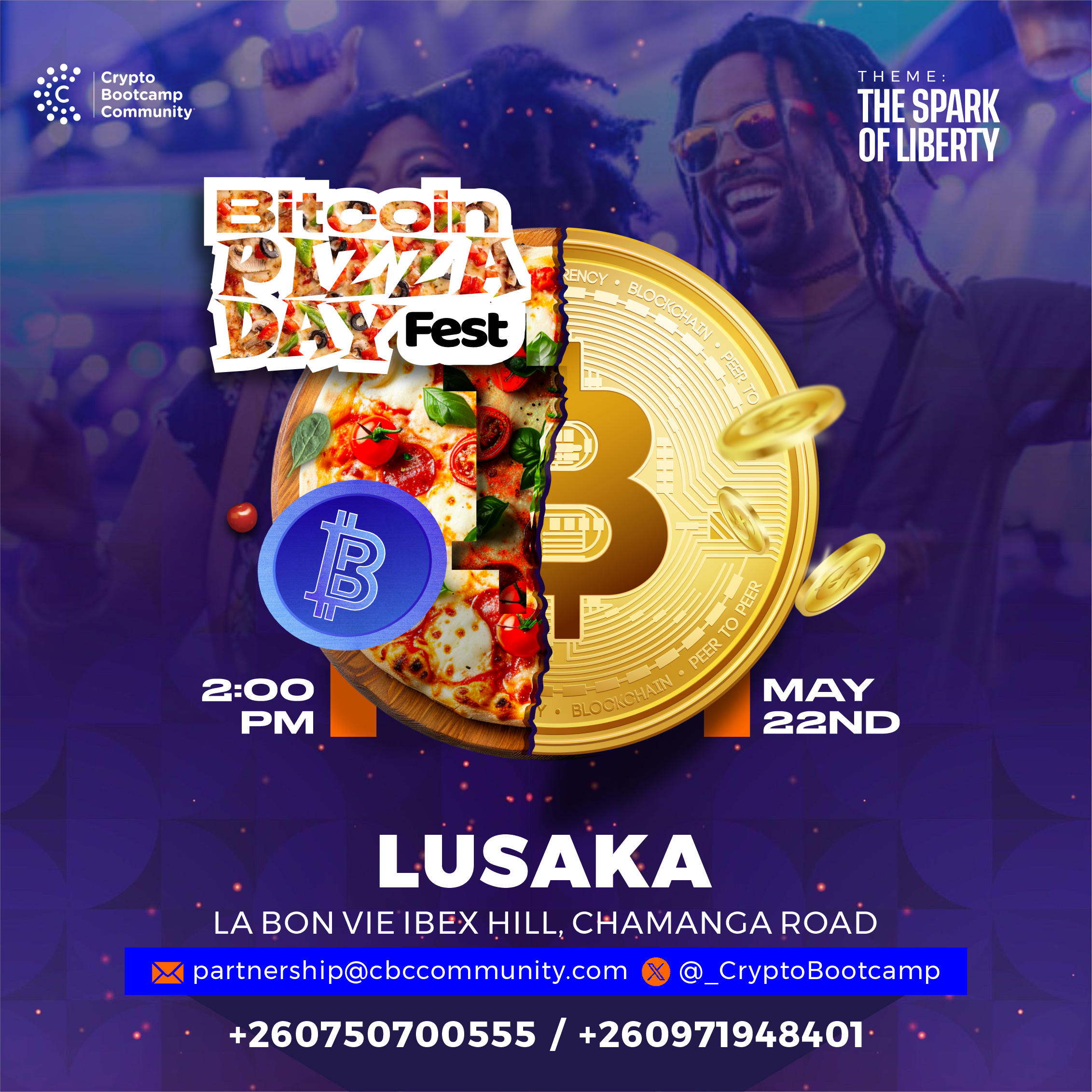 🍕 Bitcoin Pizza Day Hangout 2025 – Happening in Lusaka on May 22!