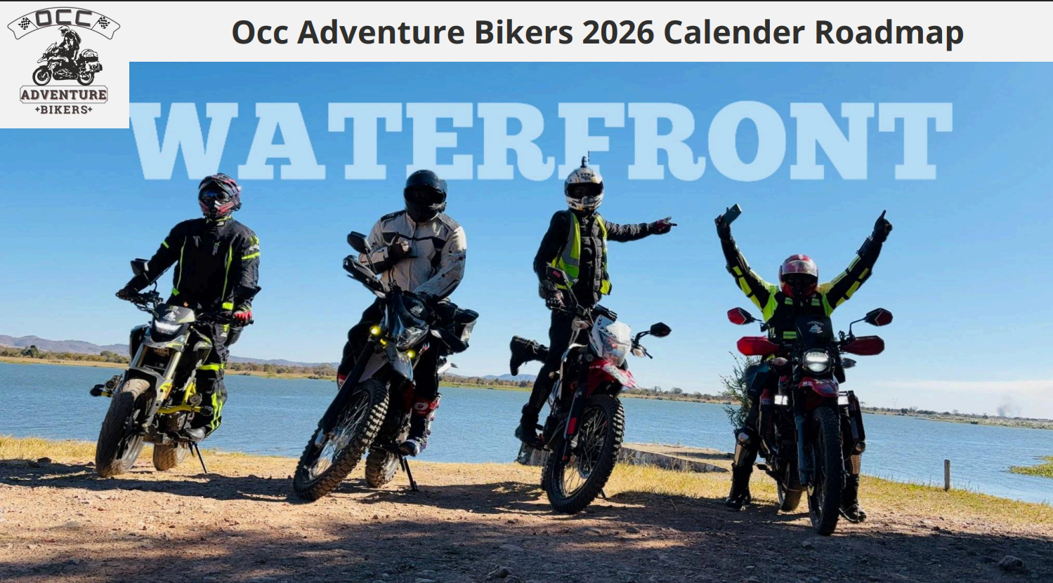 2026 occ adventure bikers calendar released exciting rides across zambia and beyond